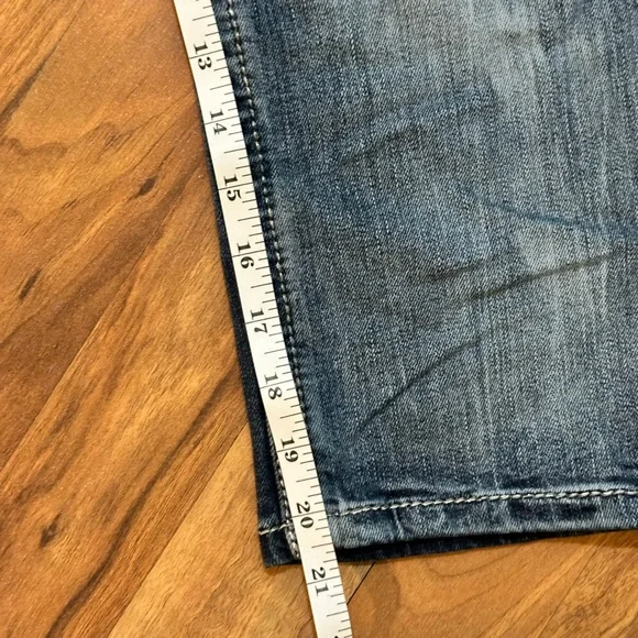 Signature Miss Me Women's Blue Embellished Capri - Picture 11 of 14